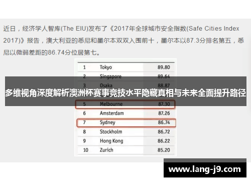 多维视角深度解析澳洲杯赛事竞技水平隐藏真相与未来全面提升路径